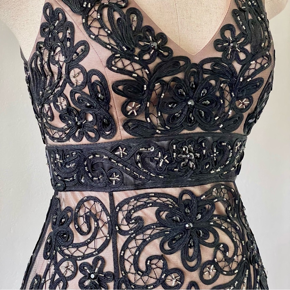Sue Wong Stunning Brand New with Tags Black Lace Lined Dress Size: 0 - Picture 6 of 15